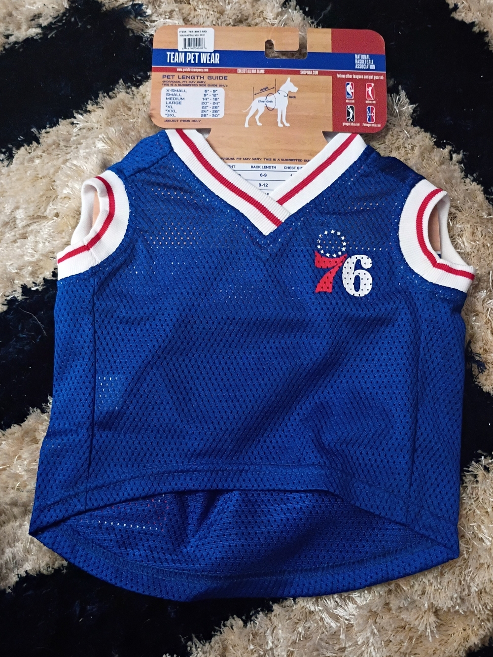 NBA Philadelphia 76ers Pet Jersey